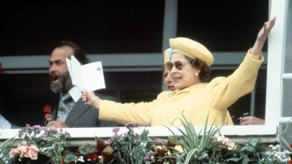 Queen Elizabeth II at the Epsom derby