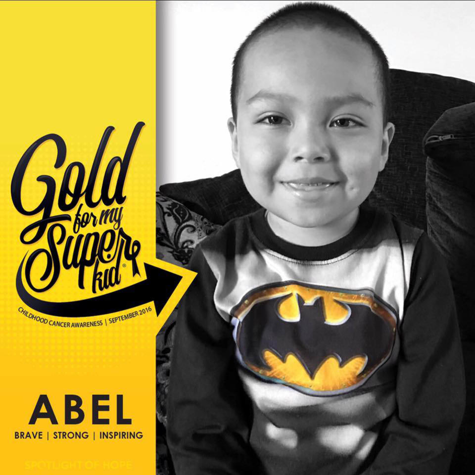 "My only child Abel was diagnosed with acute lymphoblastic leukemia at the age of 3 years on April 8, 2015. He had a rough start due to pneumonia and hepatitis. <strong>He stopped walking for two months due to the harsh treatments he received and is still receiving.</strong> By God's grace he is in remission and is receiving chemotherapy until July 2018." -- Jasmin Sandoval