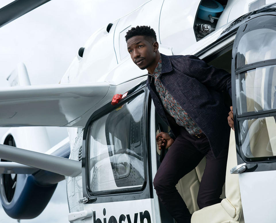 Mamoudou Athie as Ramsay Cole in Jurassic World Dominion. - Credit: Courtesy of Universal Pictures and Amblin Entertainment