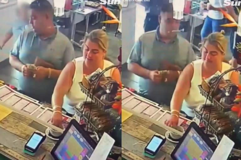 Una pareja fue escrachada en las redes sociales luego de ser sorprendida robándose la propina de un bar