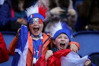 Fans enjoy the pre match atmosphere prior to the 2019 FIFA Women's World Cup France group A match between France and Korea Republic at Parc des Princes on June 07, 2019 in Paris, France. (Photo by Richard Heathcote - FIFA/FIFA via Getty Images)