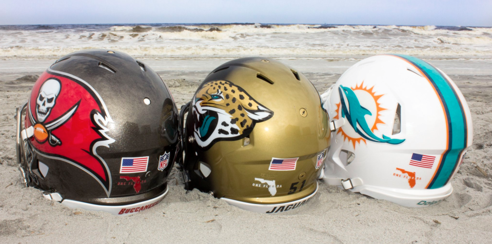 Florida teams for Florida hurricane awareness. (Via NFL)
