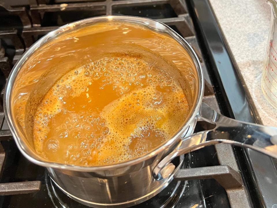 boiling the apple cider