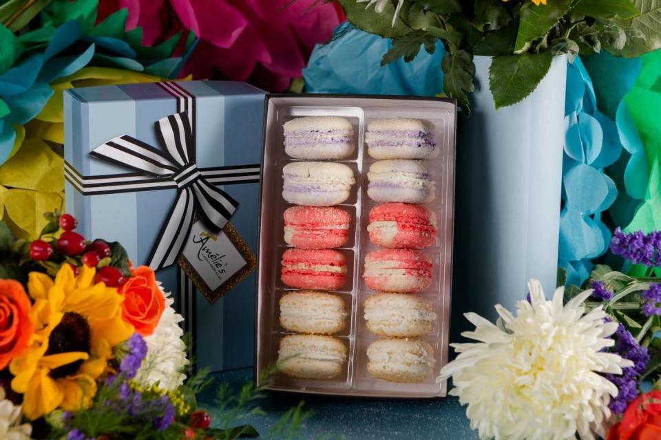 Treat mom to macarons, chocolate-covered strawberries and sweet gift boxes from Amelie’s French Bakery and Cafe.