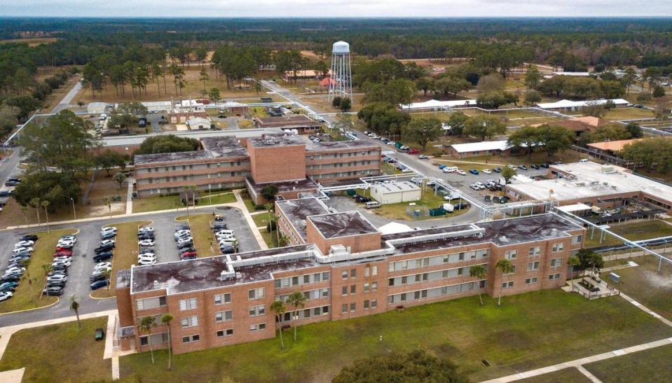 An aerial view of Northeast Florida State Hospital, in Macclenny.