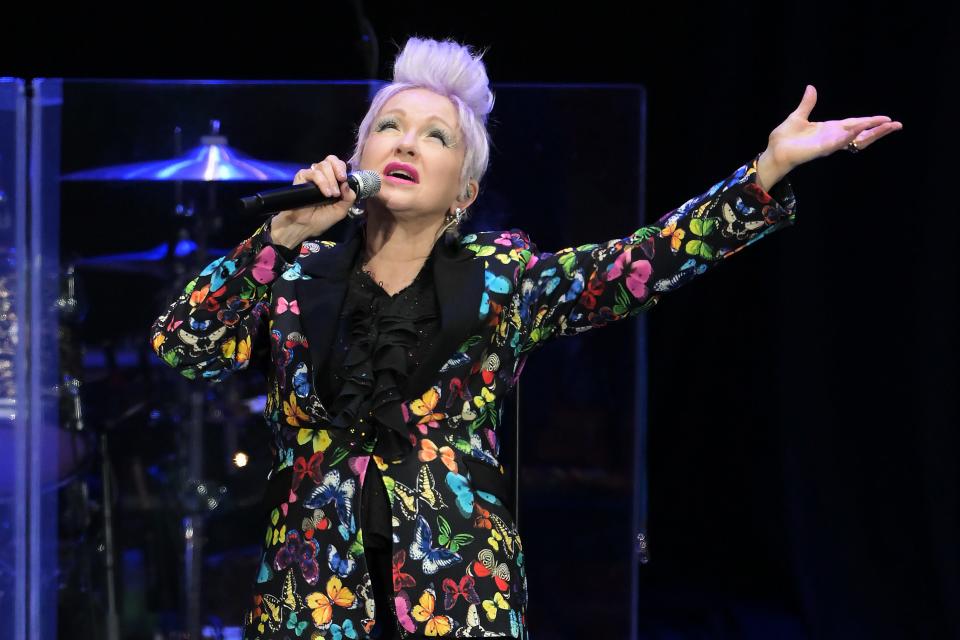 NAPIER, NEW ZEALAND - APRIL 08: Cyndi Lauper performs at the Mission Estate Winery on April 08, 2023 in Napier, New Zealand. (Photo by Kerry Marshall/Getty Images) ORG XMIT: 775955192 ORIG FILE ID: 1480722137