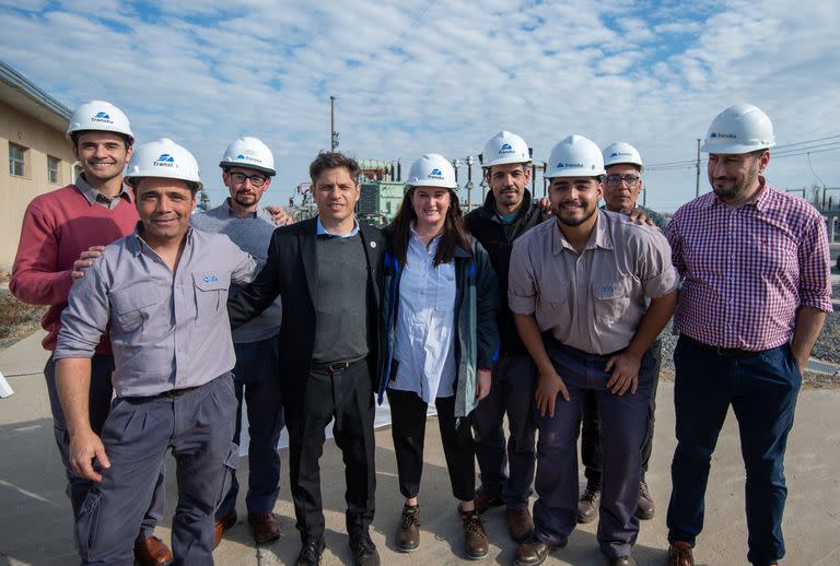 Axel Kicillof recorrió obras en General Villegas