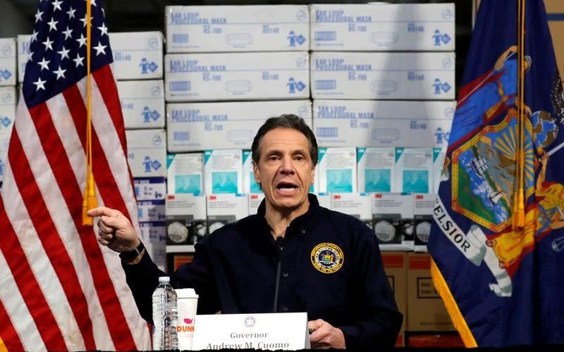 New York Governor Andrew Cuomo has a three-phase approach to reopening the state, which could begin on May 15 - Reuters