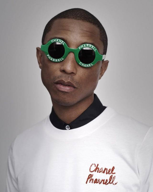 Chanel X Pharrell Yellow Embellished Cotton Short Sleeve T-Shirt L Chanel