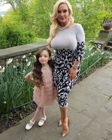 <p>Coco Austin Instagram</p> Coco Austin takes a photo with her daughter Chanel Nicole