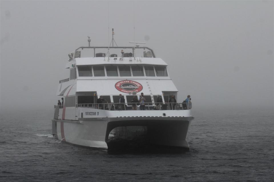 A Bay State Cruise Co. vessel in 2021.