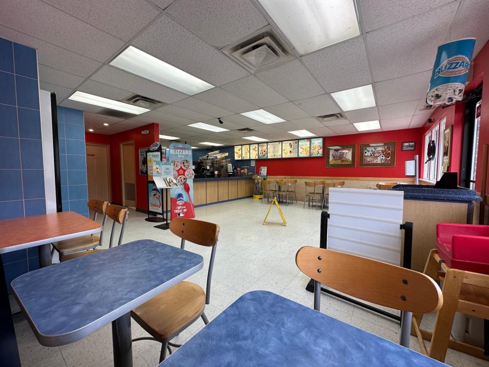 The inside of the Dairy Queen in Windsor Heights, Iowa.