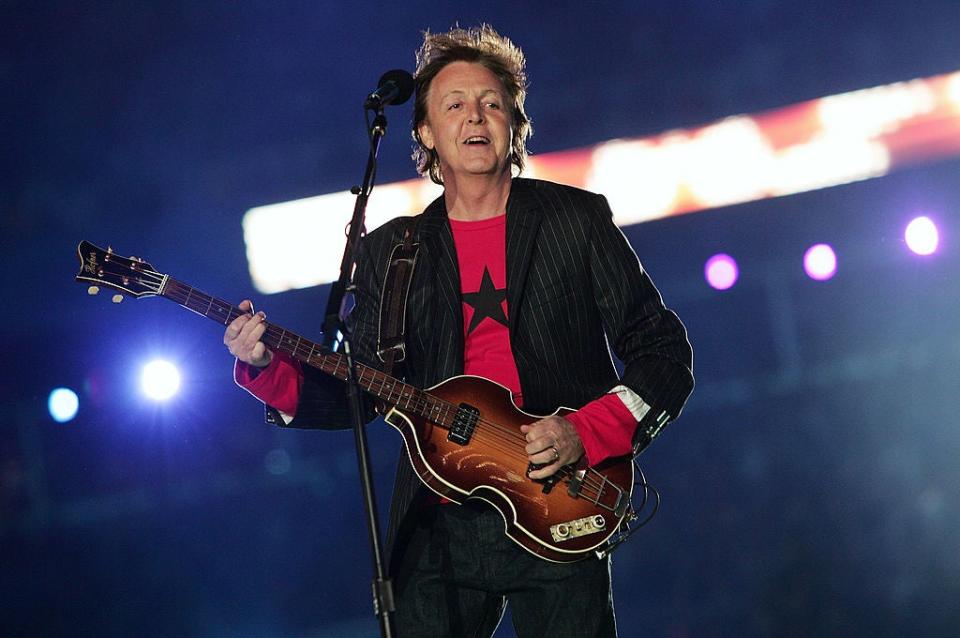 Paul McCartney onstage