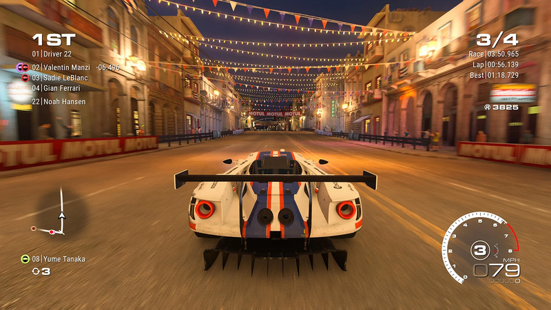 Screenshot of Ford GT race car on track in Grid Legends