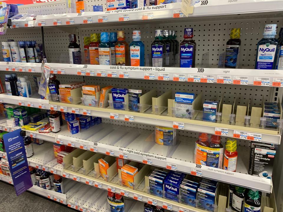 CVS cold medicines