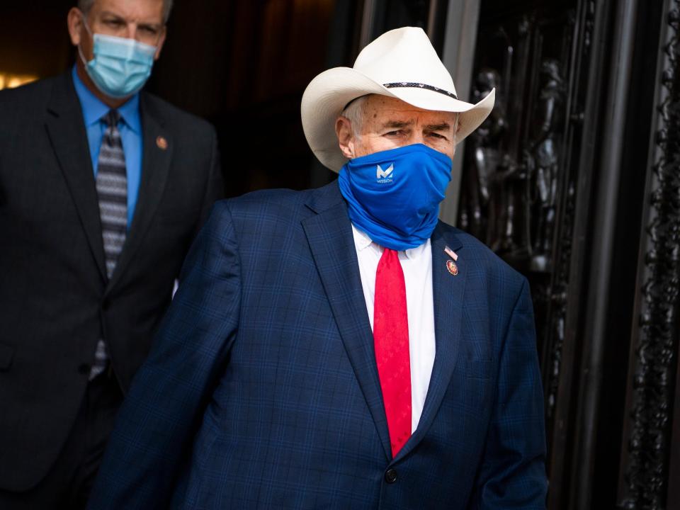 Carter arrives for an event on the House steps of the Capitol on September 15, 2020.