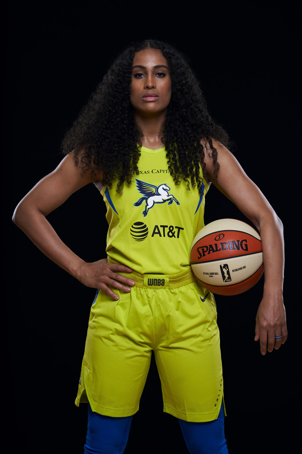 Skylar Diggins-Smith poses in May for a Dallas Wings player photo. She never played for the team this season after taking two months off for postpartum depression. (Photo: Cooper Neill via Getty Images)