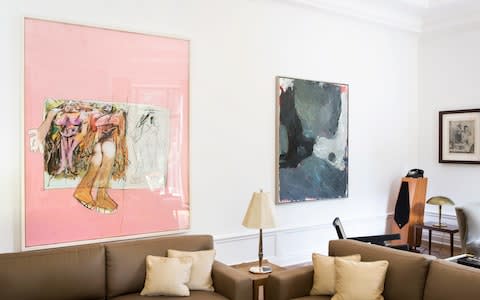 The drawing room 'Woman Paintings' from the 1950's - Credit: Frederik Vercruysse