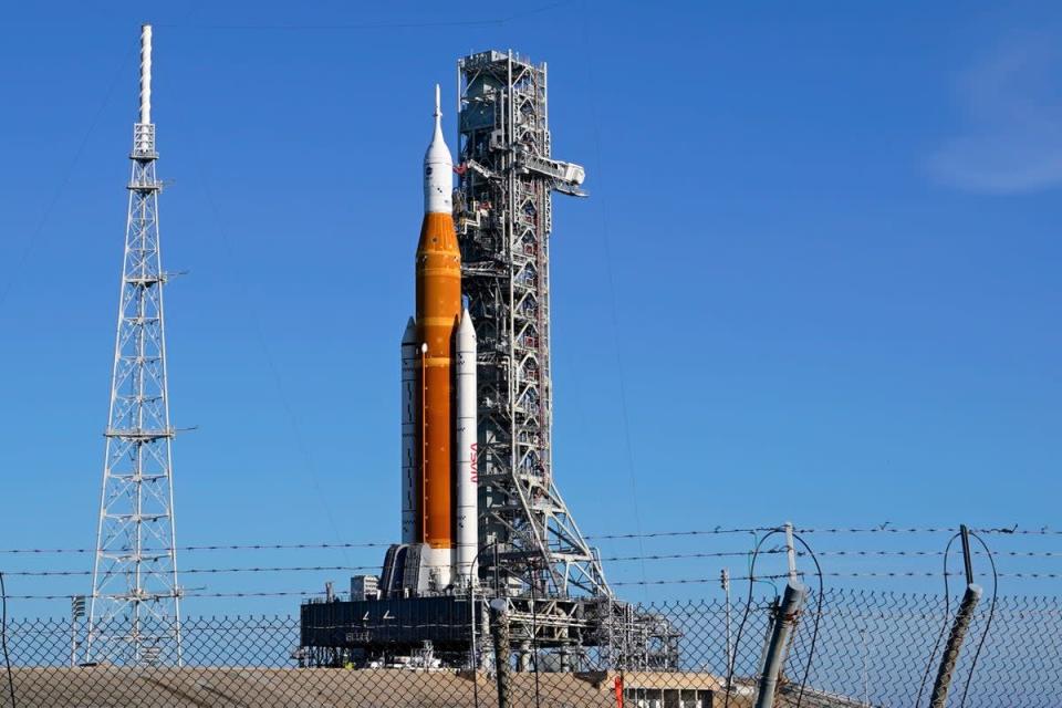 NASA Moon Rocket (Copyright 2022 The Associated Press. All rights reserved)