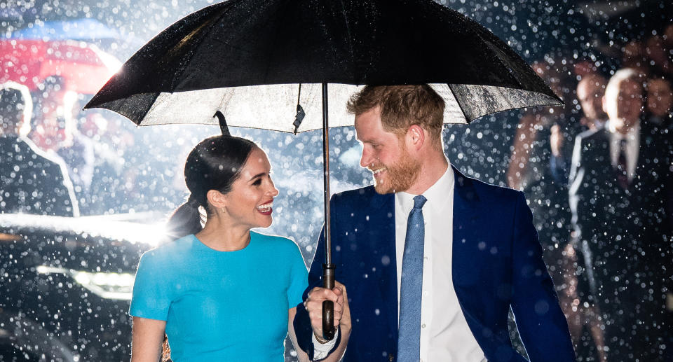 Harry and Meghan are not coming back to royal life. (Getty Images/Samir Hussain)