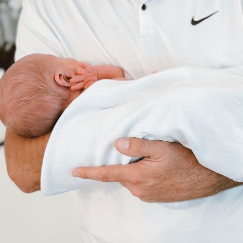 <p>Scottie Scheffler/instagram</p> Scottie Scheffler posts photo of newborn son, Bennett, after his birth in May 2024.