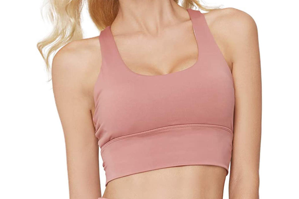 light & leaf, sports bra