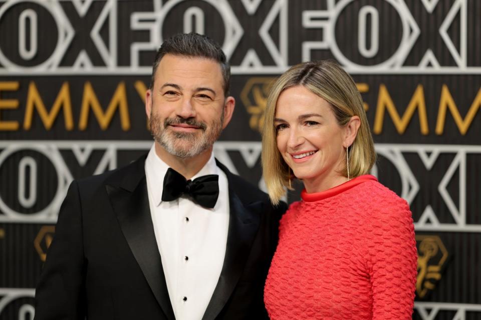 Jimmy Kimmel and his wife Molly McNearney (Getty Images)