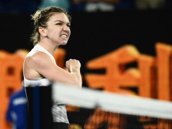 Simona Halep showcased her fighting spirit to overcome Sofia Kenin (Getty)