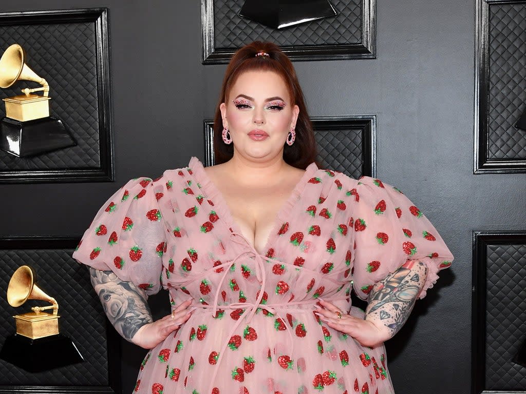 Tess Holliday accuses media of only publishing paparazzi photos of her eating (Getty Images)