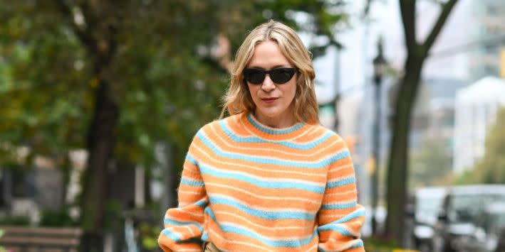 new york, new york october 24 chloe sevigny is seen on october 24, 2022 in new york city photo by daniel zuchnikgc images