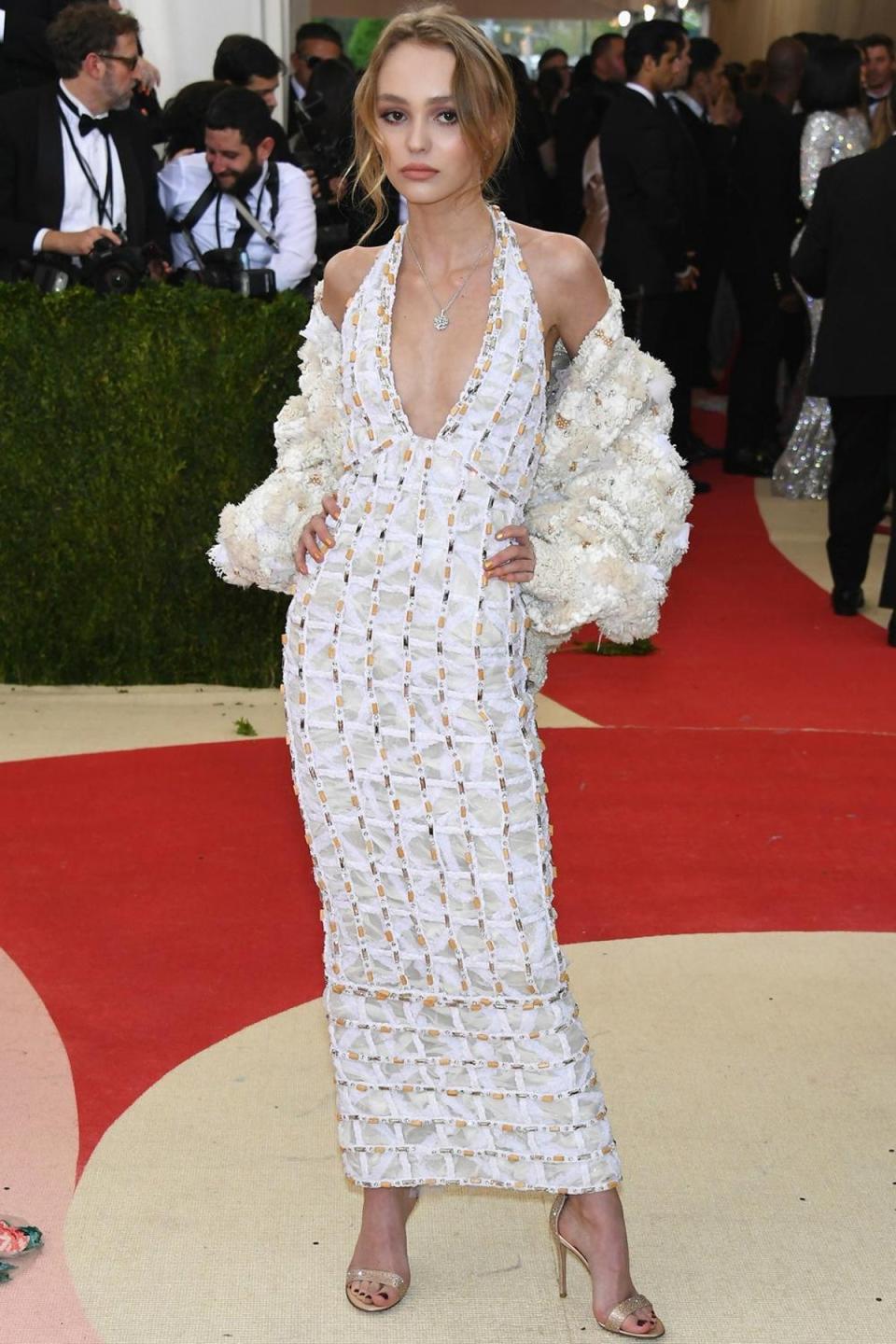 Lily-Rose Depp at the Met Gala in 2016 (Larry Busacca/Getty Images)