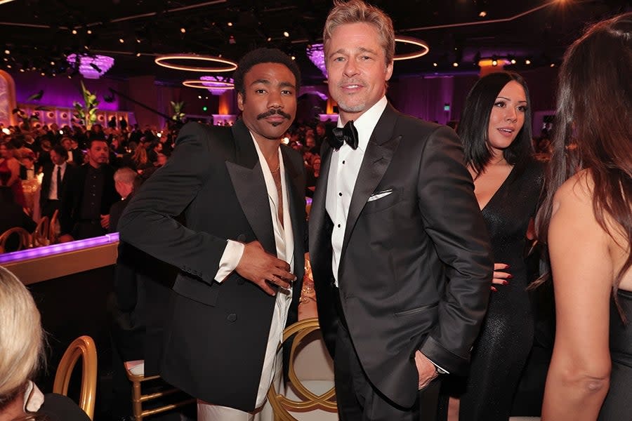 Donald Glover and Brad Pitt