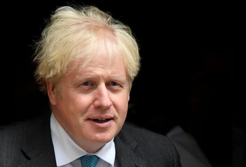 Britain's Prime Minister Boris Johnson leaves Downing Street in London