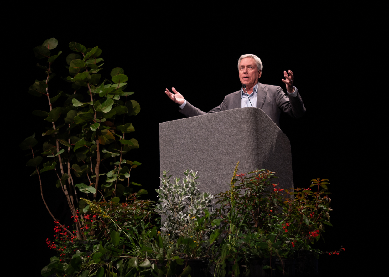 “Florida Stories with Carl Hiaasen” was among the highlights at the Science and Environment Council's EcoSummit on Dec. 5-6 at the Van Wezel Performing Arts Hall.