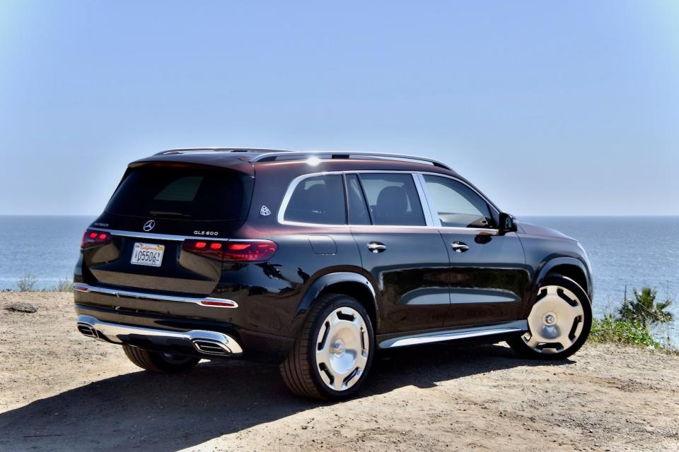 2024 Mercedes-Maybach GLS 600 against the Pacific Ocean