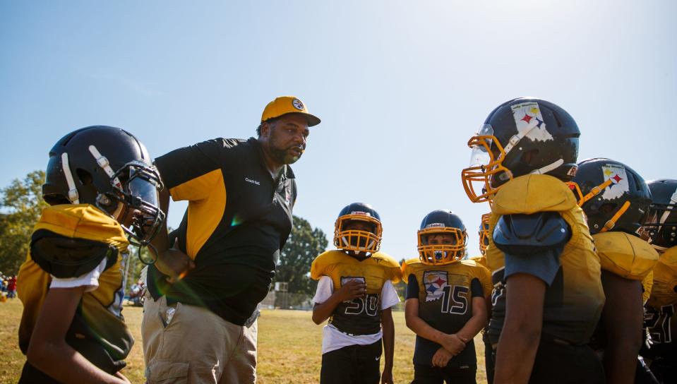 Indy Steelers coach Richard 'Coach Nell' Hamilton.