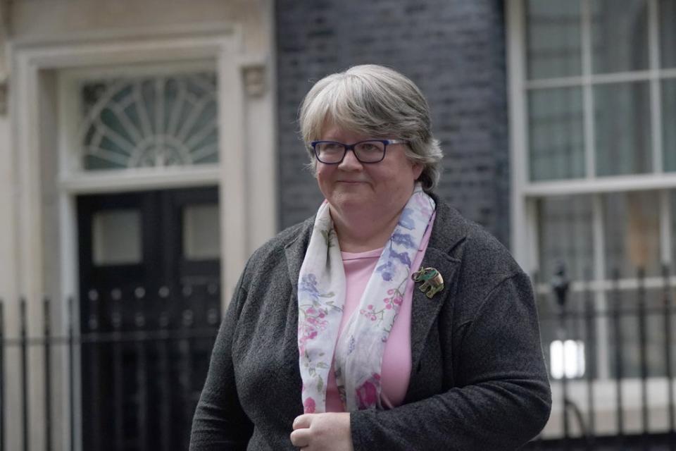 Therese Coffey sang (I’ve Had) The Time Of My Life during a karaoke session at the Conservative Party conference (Victoria Jones/PA) (PA Wire)