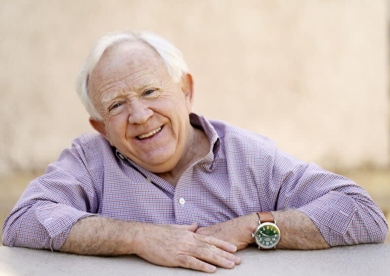 Leslie Jordan poses for a portrait at Pan Pacific Park in the Fairfax district of Los Angeles on Thursday, April 8, 2021