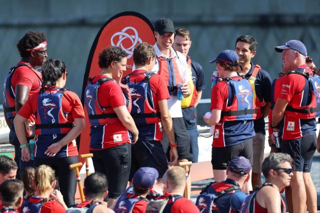 A royally British Dragon! William WINS dragon boat race with mixed gender  crew in Singapore and is praised as a 'natural' by his team (before  admitting he was 'terrified' of getting his