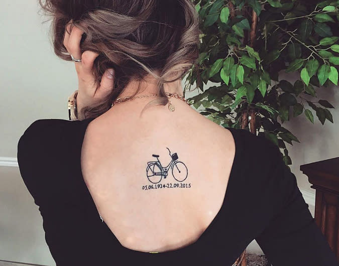 12 super cute bike tattoos to show your love for the earth