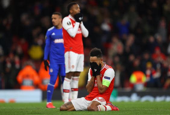 Aubameyang missed a huge chance for Arsenal (Getty Images)