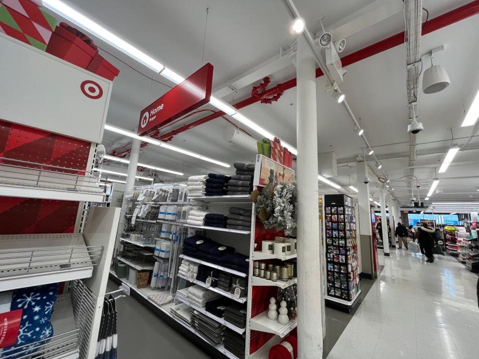 The home aisle at Target in New York City.