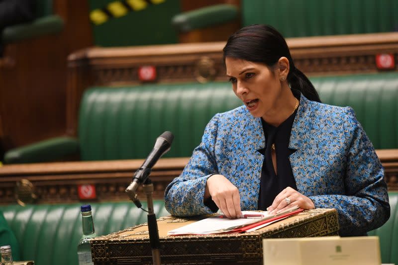 FILE PHOTO: Parliament session at the House of Commons in London