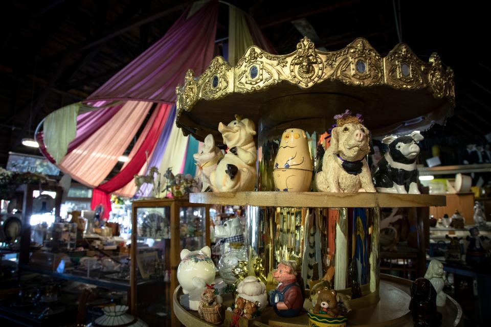 The Merry-Go-Round antique store in Newcastle, Calif., sells odds and ends to passersby.