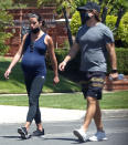 <p>Pregnant Lea Michele was spotted out for a walk with her husband Zandy Reich in Santa Monica, California.</p>