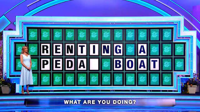 ABC Vanna White turning the letters on 'Wheel of Fortune.'