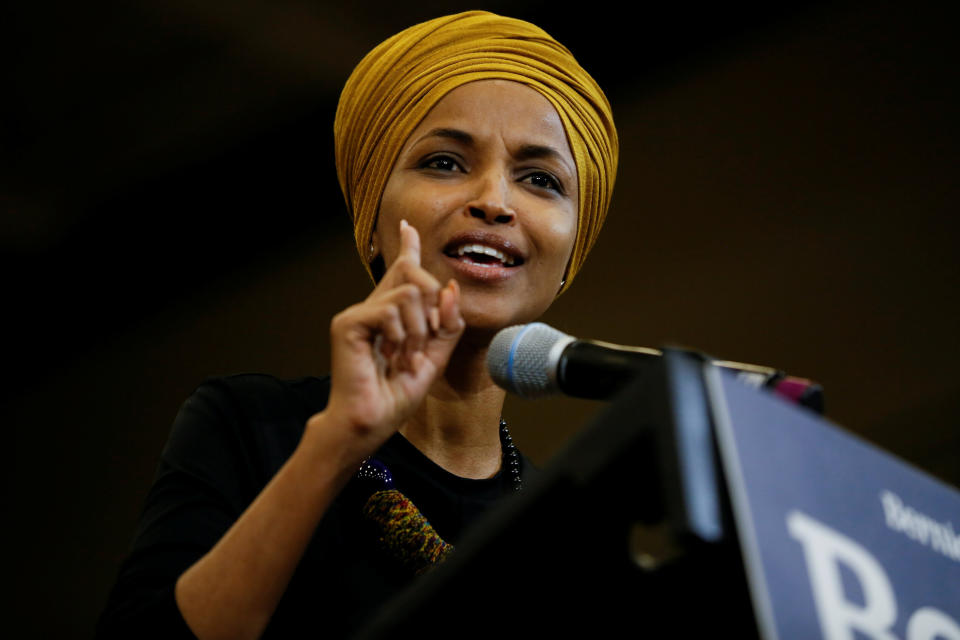 Rep. Ilhan Omar (D-Minn.) has refrained from criticizing President Biden. She is instead pushing for the adoption of recurring $2,000 payments to families. (Photo: Elizabeth Frantz/Reuters)