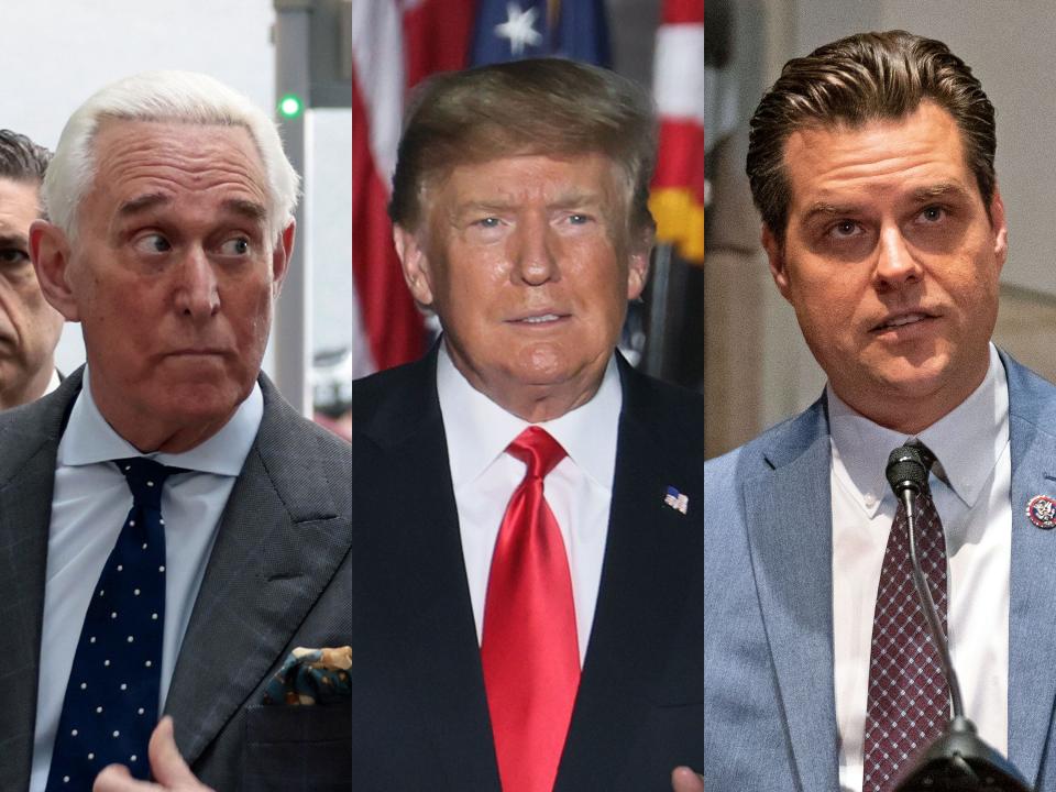 Roger Stone Donald Trump Matt Gaetz