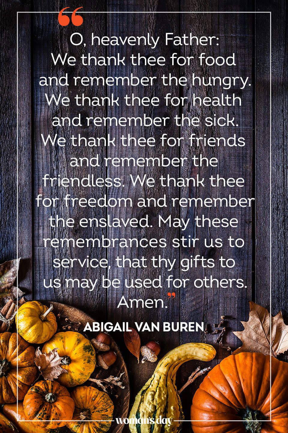 A Thanksgiving Day Prayer