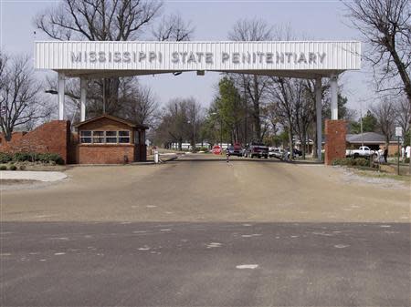 The entrance of the Mississippi State Penitentiary is seen in an undated photo provided by the Mississippi Department of Corrections in Parchman, Mississippi. REUTERS/Mississippi Department of Corrections/Handout via Reuters